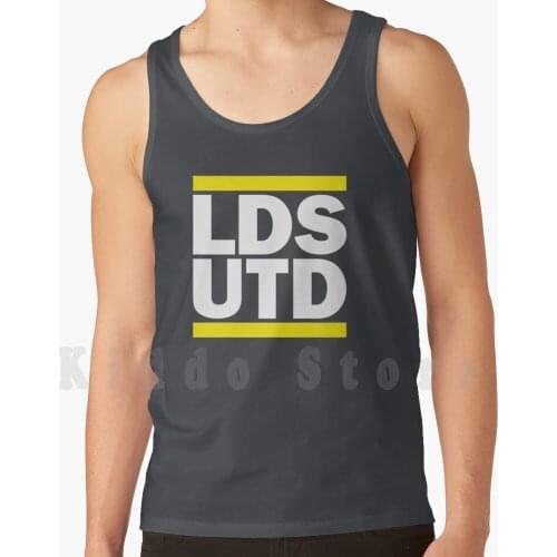 Lds Utd Tank Tops Vest 100% Cotton Football Team Club English Epl Premier Fan Fans Stripes Parody Classic Glory