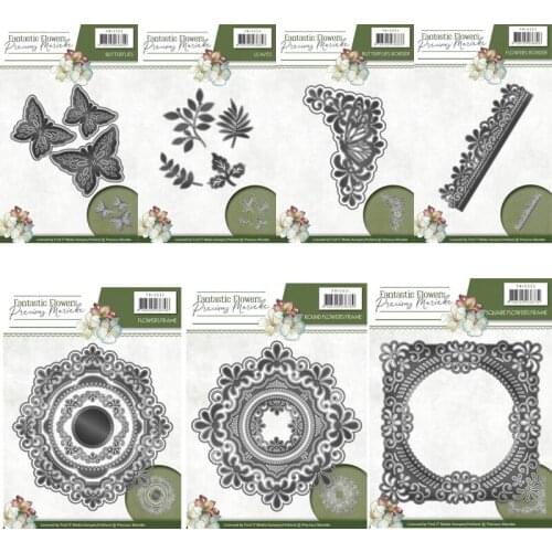 Piggy Craft metal cutting dies cut die mold Irregular flower frame Scrapbook paper craft knife mould blade punch stencils dies