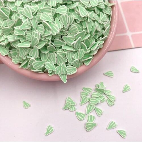 100g Soft Clay Sprinkles for Crafts Simulation Cactus Polymer Hot Clay Slice DIY Scrapbooking Accessories Nail Arts Decoration