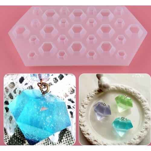 New DIY Silicone Diamond Mould Maker for Jewelry Pendant Resin Casting Hand Craft Making