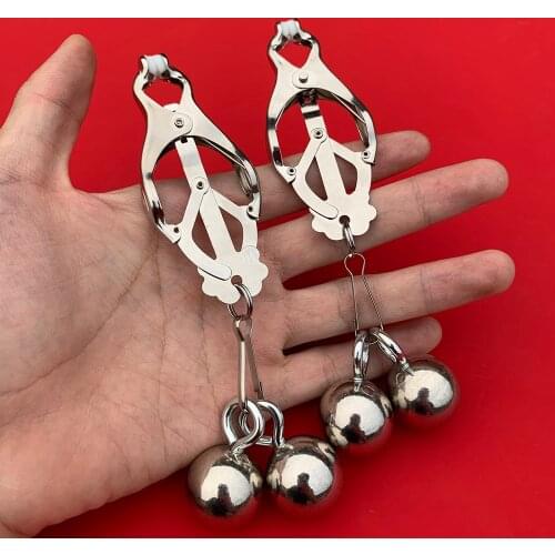 New Metal Nipple Clamps Sex Toys For Women Breast Heavy Balls Bdsm Nipples Clips with Pendant Adult Games For Couples SM Tools