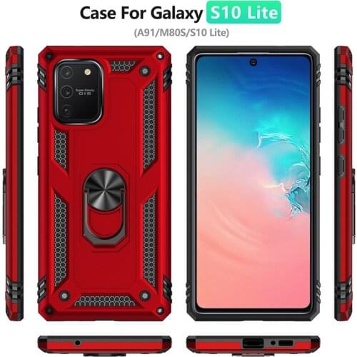 Rugged Magentic Armor Case For Samsung Galaxy A81 A91 Case Holder Cover For Samsung Note 10 Lite S10 Lite M60S M80S Cases Shell