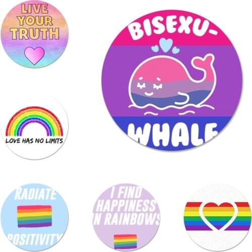 Gay Lesbian LGBT Rainbow Badge Brooch Pin Accessories For Clothes Backpack Decoration gift
