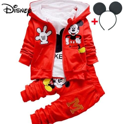 Disney Minnie Mickey Frozen Christmas Blouse Toddler Clothes For Baby Boy Kids Autumn Striped Tops Bebes 3 Style Jogging Suits