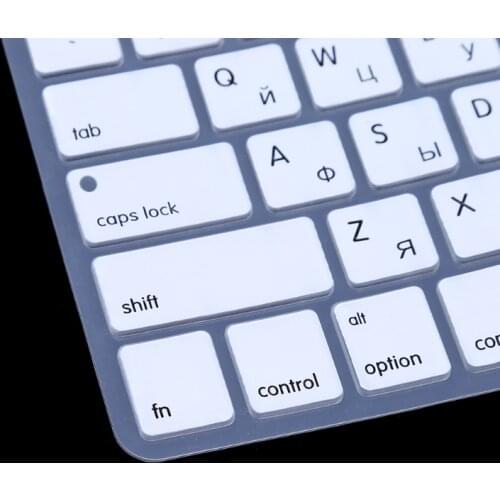 US Version Russian Keyboard Silicone Skin Cover For Apple Macbook Air Pro 13 15 B2QF