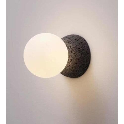 Modern Wall Lamp Led Resin Glass Ball Wall Lamps For Living Room Bedroom Nordic Home Decor Bedside Wall Light Bathroom Fixtures