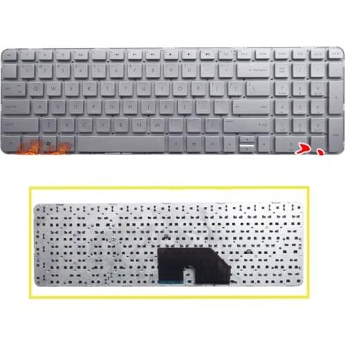 SSEA New US Keyboard silver For HP Pavilion DV6 DV6T DV6-6000 DV6-6100 dv6-6b00 dv6t-6b00 dv6z-6b00 dv6-6c00 dv6t-6c00 no frame