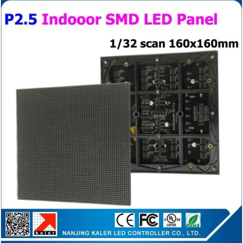 TEEHO Indoor P2.5 Full Color RGB LED dot matrix module 160*160mm 64*64 pixels 2.5mm for LED sign Board rgb led 160mm