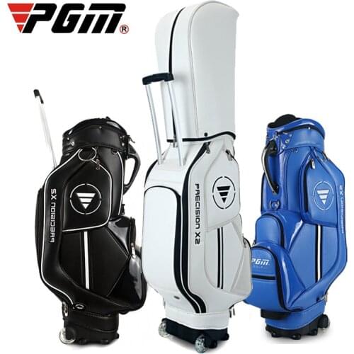 PGM Telescopic Golf Bag Waterproof Golf Bag Air Travel Bag with Wheels Nylon Golf Standard Package Large Capacity Travel Bags