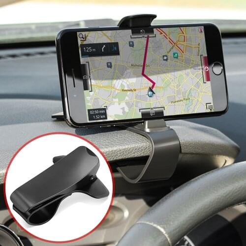 Universal Car Phone Holder GPS Navigation Dashboard Phone Holder For Mobile Phone Clip Fold Holder Mount Stand Bracket