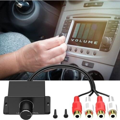 Universal Car Audio Amplifier Bass RCA Level Remote Volume Control Knob Potentiometer Automobiles Parts Auto Accessories