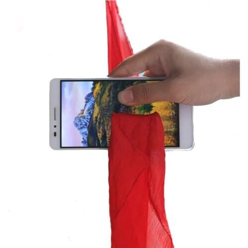 2021 New Magic Tricks Silk Through Phone Close Up Magic Easy To Do Professional Magician Trick Magic Gimmick With Teaching Video