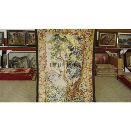 Embroidery Tapestry Brown Fashionable Circular Household Decoration Mat Wall Tapestry Color Wool Knitting