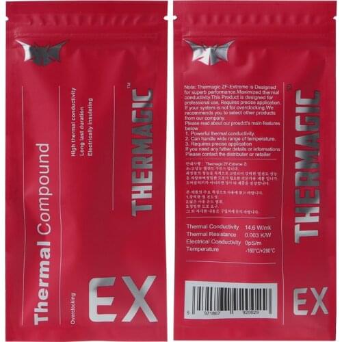 ZF-EX 14.6W/m k Thermal Grease Conductive Paste for processo CPU GPU IC Cooler K1AB