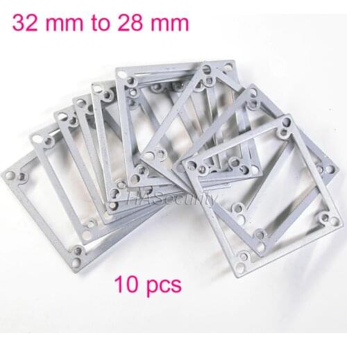 10pcs) metal plate / adapter / converter 32mm to 28mm spacer for camera PCB module installation assembly