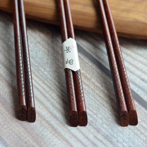2pcs Set Japanese Wooden Chopsticks Nail Chopstick Household Wooden Chopsticks Gift Chopsticks Chopsticks Kids Korean