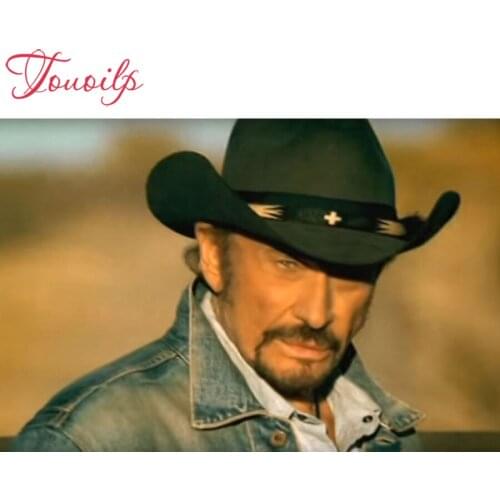 Touoilp johnny hallyday 5d diamond embroidery stitch crystal square&round diamond sets decorative 5d diamond painting mountain