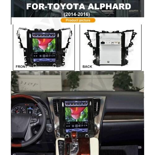 Android vertical screen Car GPS Navigator For-Toyota Alphard 2014-2016 DVD Player Multimedia
