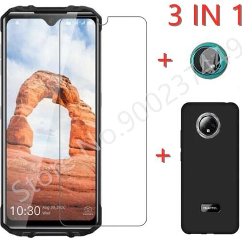 3-in-1 Case + Camera Tempered Glass On For OUKITEL WP8 Pro Screen Protector Glass For OUKITEL WP8 Pro 2.5D 9H Phone Glass