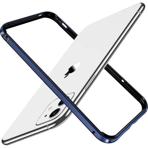 Bumper Case For iPhone 11 Pro Max 12 X XS XR 7 8 Plus SE 2020 6S Original Luxury Brand Silicone Metal Aluminum Phone Accessories