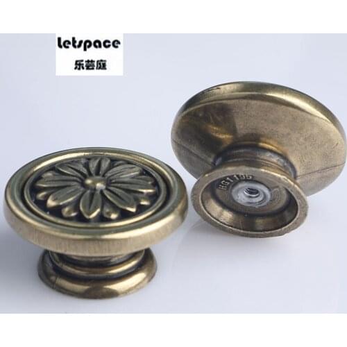 Diameter 40mm retro style kitchen cabinet furniture door handle bronze drawer cupboard dresser tv cabinet shoe cabinet knob