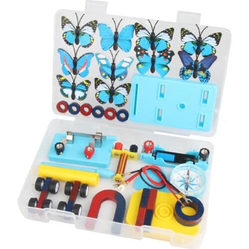 52Pcs/Set Scientific Electricity Circuit Magnet Education Science Electricity Circuit Compass Electromagnetic Experiment Toy