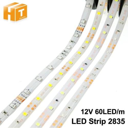 LED Strip 2835 / 5050 DC 12V 60 LED/m Flexible LED Light RGB / White / Warm White / Blue / Green / Red LED Strip 5m/lot