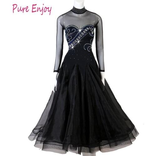 Ballroom Dance Competition Dwaltz dance dress ballroom dress standard dance wear women Advanced diamond dance costumes