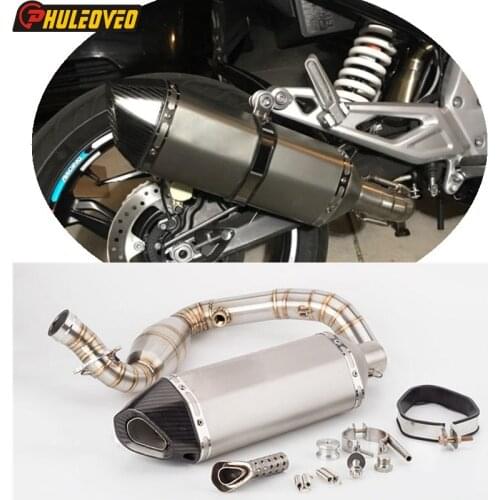 Motorcycle Exhasut Muffler Link Pipe for G310GS G310R G310 Exhaust Escape Demper Mid Link Pipe for G310GS Exhaust G310R Mid Pipe