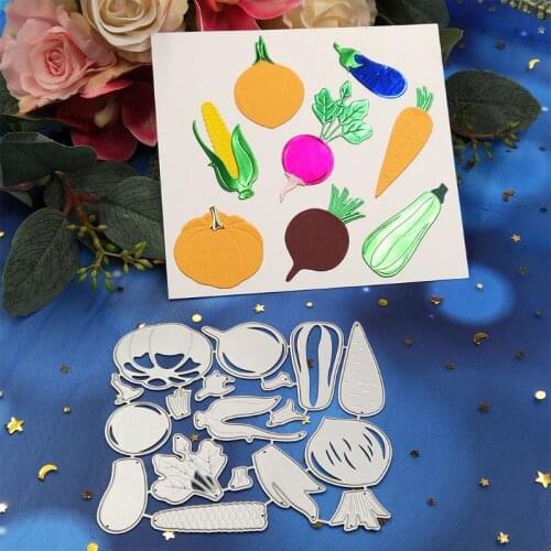 Vegetables Metal Cutting Dies Stencil Scrapbooking DIY Album Stamp Paper Card Embossing