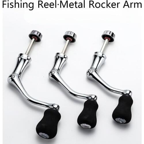Fishing Tools Spinning Reel Handle Metal Fishing Spinning Reel Crank Handle Replacement Part Fishing Rotatable Grip Knob