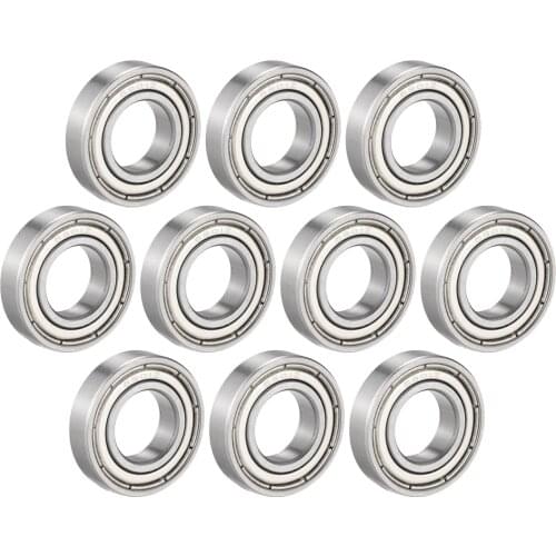 Uxcell Deep Groove Ball Bearing Single Shield/Sealed Chrome Steel Bearings 6901Z (10Qty)