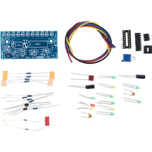 LM3915 10 LED Audio Level Indicator DIY VU Meter Preamp Power Amplifier Indicate