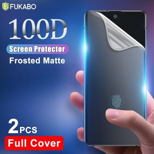 Screen Protector For Samsung A51 Note 20 Ultra Galaxy S20 FE S21 A50 A71 S10 Plus A70 M31 A21s M51 Matte Hydrogel Film Not Glass