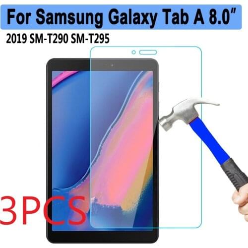 3PCS Tablet Screen Protective Glass Film Cover For Samsung Galaxy Tab A 8.0 2019 SM-T295 T290 T297 Protector Tempered Glass Film