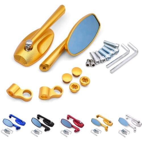 For Yamaha FZR400 BT1100 XJR400 MT 07 09 10 FZ 07 09 FZ8 Universal 10mm Motorcycle Rearview Mirror CNC moto Billet Side Mirrors