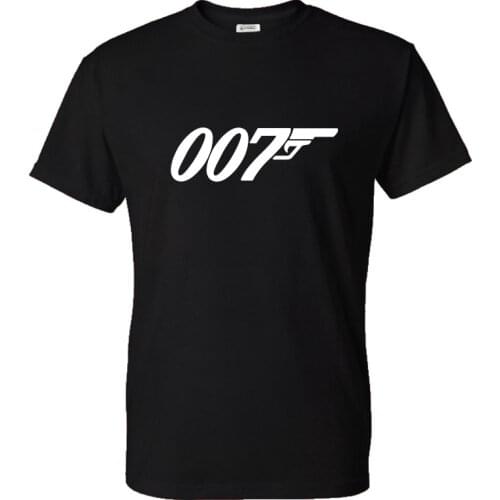 2021 New Vintage James Bond T-shirt 007 Retro Funny Sports Casual Men Women Tshirt Vintage Cotton Funny T shirt Top