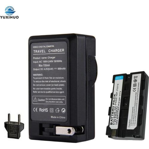 2400mAh NP-F550 NP-F570 NPF550 NPF570 Camera Battery +AC Charger For Sony NP-F330 NP-F530 NP-F730 NP-F750 CCD-RV100 Hi-8 GV-D200