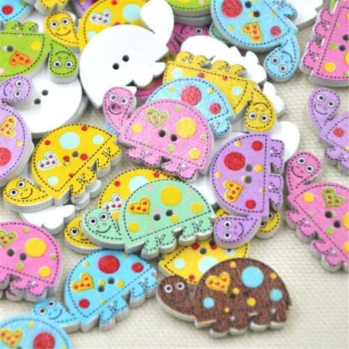 30pcs Mix Baby Owl Birds Carton Buttons Kid' Baby Sewing Craft Lots 25MM WB266