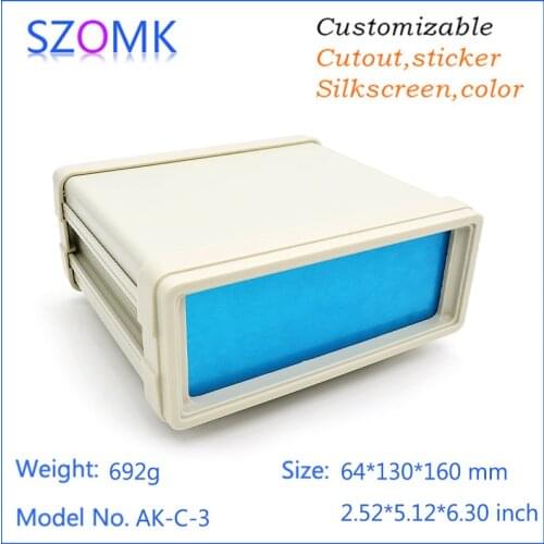 4 pcs, new arrival aluminum enclosure extrusions for box aluminum chassis 64*130*160mm electronics project box distribution box