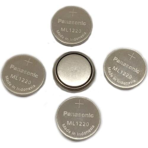 5pcs/lot New Battery For Panasonic ML1220 3V ML 1220 Rechargeable CMOS RTC BIOS Back Up Cell Button Battery Coin Batteries