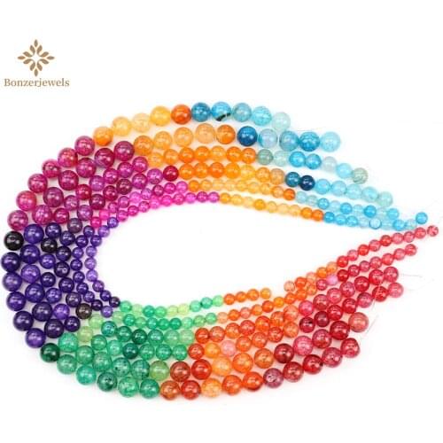 7 Stone Seven Chakras Dragon Veined Agates Beads Natural Round Gem Beads For Diy Bracelet Handmade Jewelry Making 6 8 10MM