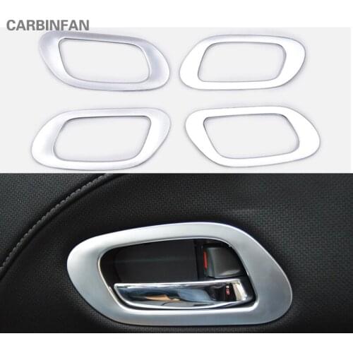 ABS Chrome Interior Door Handle Cover Bowl Trim Sticker Molding Garnish Car Styling For Honda HRV HR-V Vezel 2014-2017 C372