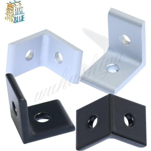 2020 3030 4040 4545 Aluminum Extrusion Profile Aluminum Alloy 2 Hole 90 degreee Inside Corner Bracket