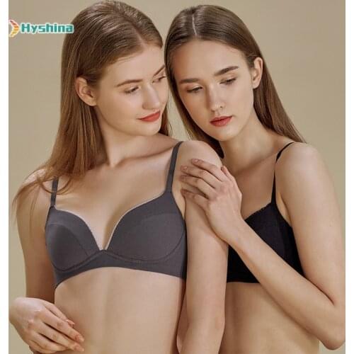 Spring and Summer No Steel Ring Bra Suit Cotton Thin Cup Gathered Bra Female French Lace Girl Underwear Woman