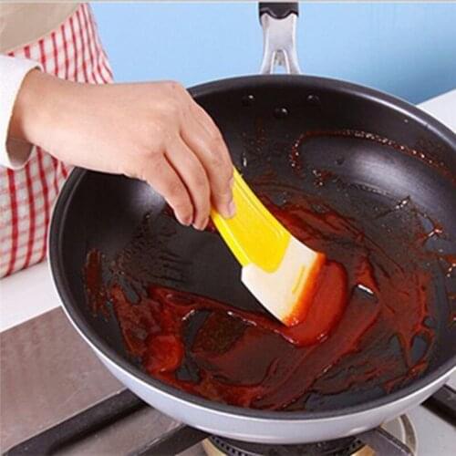 Hot Kitchen Silicone Spatula Dirty Fry Pan Pot Dish Cleaning Brush Oil Washing Scraper High Temperature Resistance Handheld