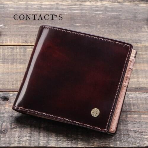 Genuine Leather Man Wallet Mens Wallet Multi-function Three-fold Short Mens Wallet Card Bag Coin Purse