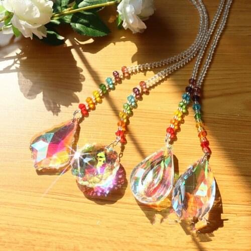 Colorful Crystal Suncatchers home Hanging dec Bedroom Ornament Home Garden Christmas Tree Decor