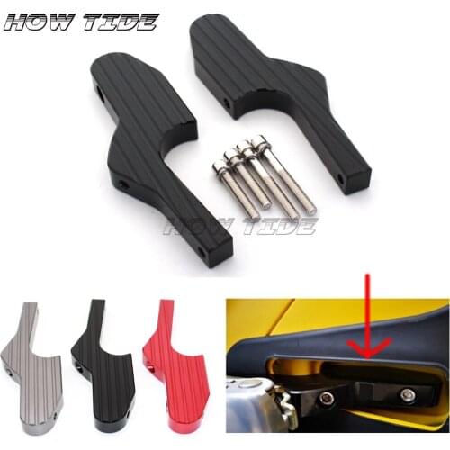 Motorcycle accessorie Passenger Foot Peg Extensions Extended Footpegs with 4 screws for Vespa GT GTS GTV 60 125 200 250 300