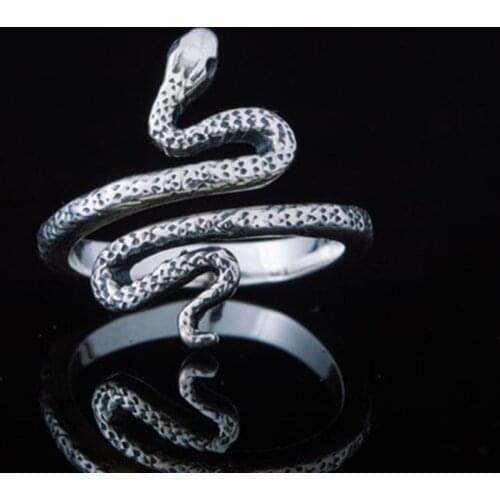 2021 New Fashion Snake Ring 925 Sterling Silver Fashion Ring for Women Party Gift Jewelry Bulk Sell R6455